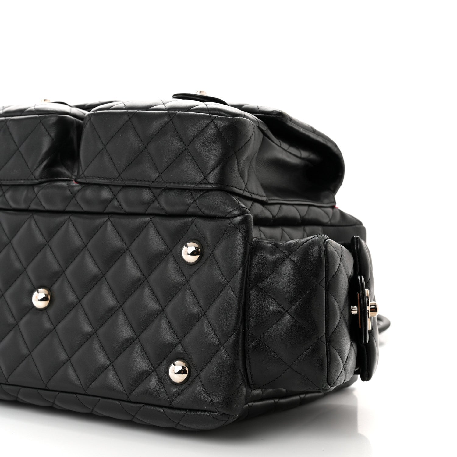 Chanel Calfskin Quilted Large Cambon Multipocket Reporter Black 9 of 14
