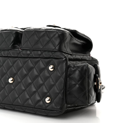 Chanel Calfskin Quilted Large Cambon Multipocket Reporter Black 9 of 14