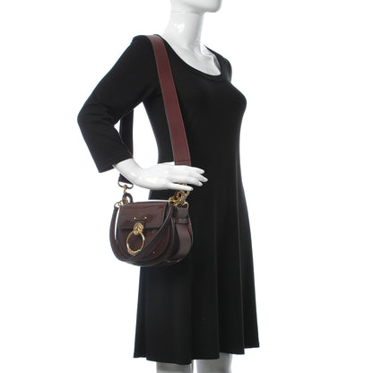 Chloe Spazzolato Sfumato Lambskin Calfskin Small Tess Bag Burnt Brown 2 of 7