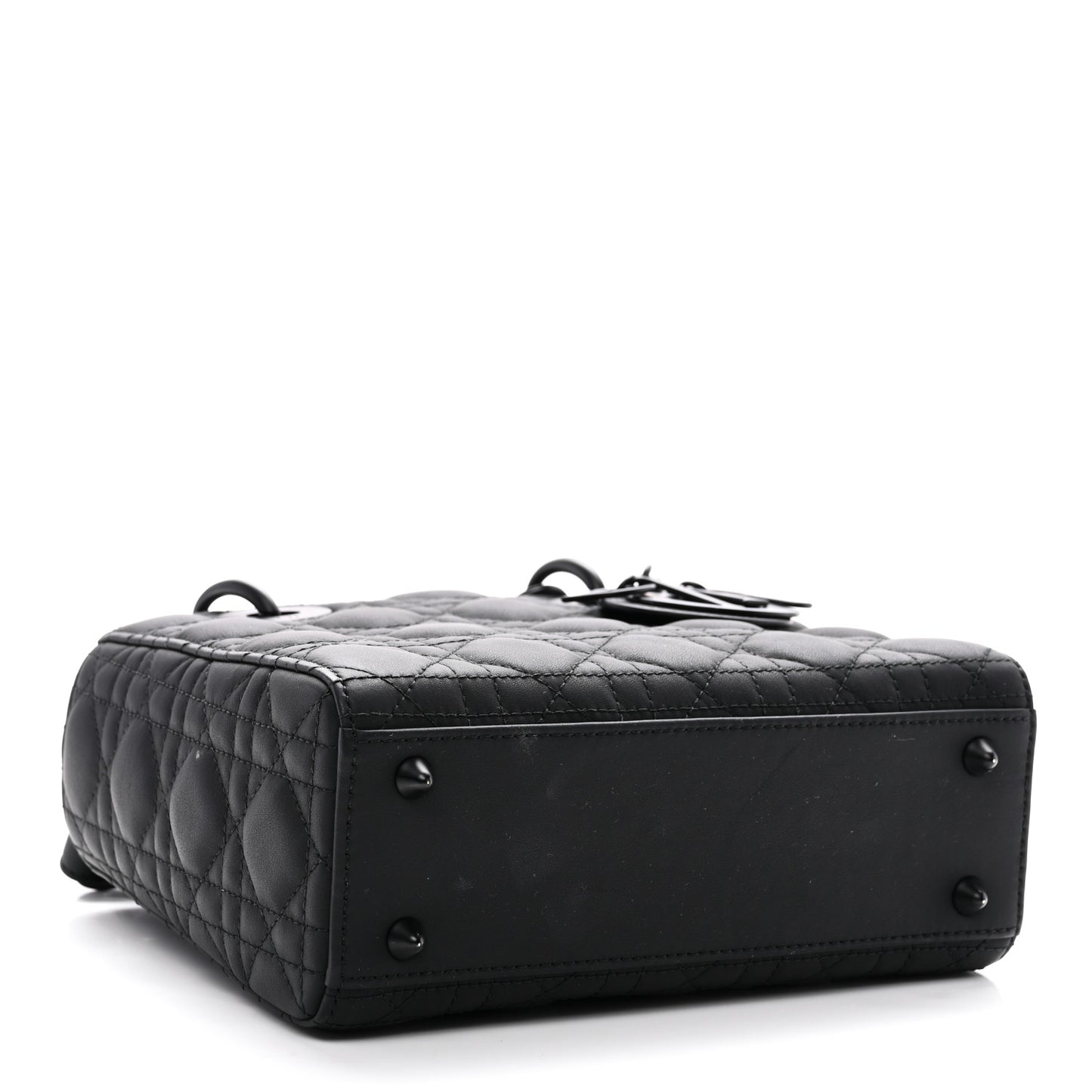 Ultra Matte Calfskin Cannage Small My ABCDior Lady Dior Black