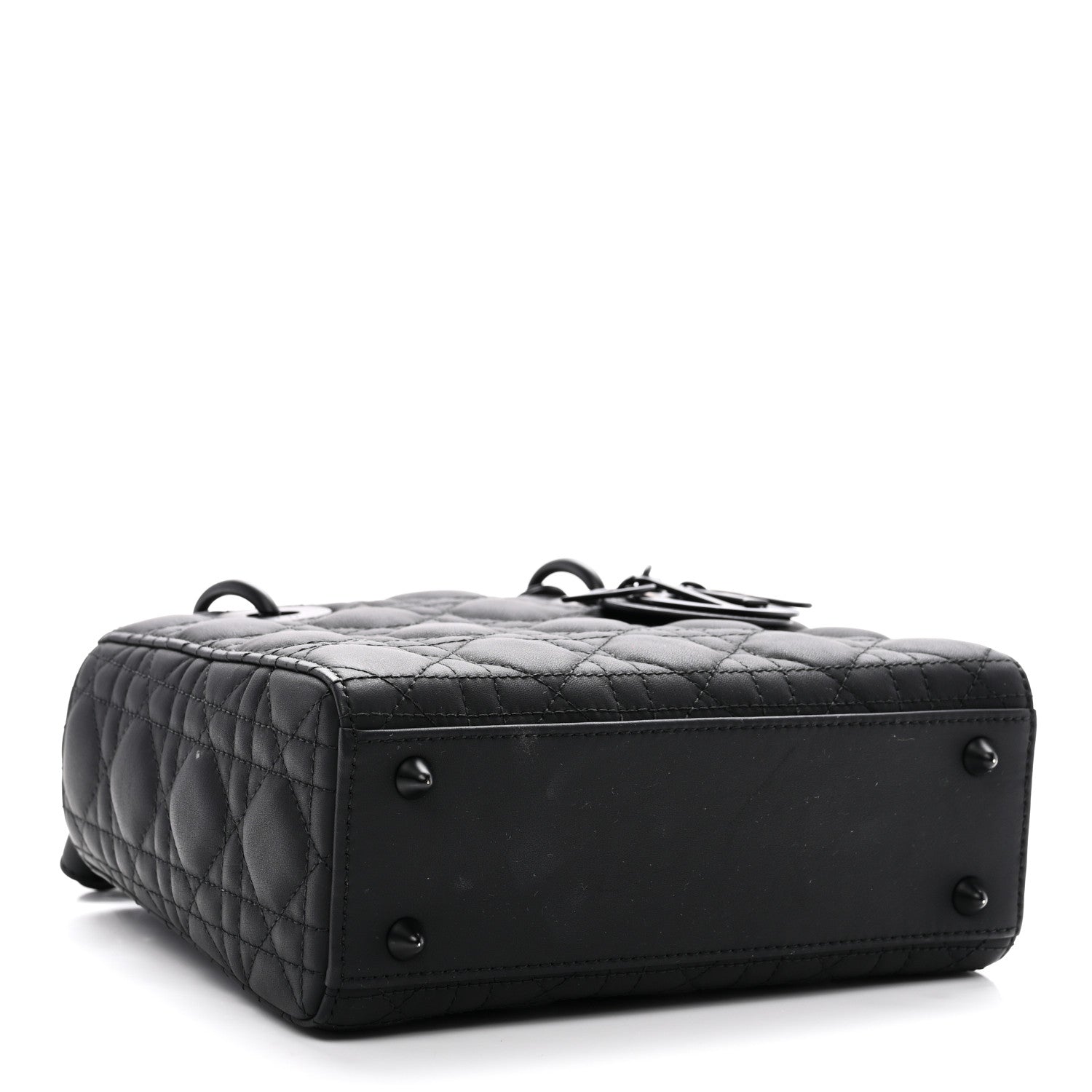 Christian Dior Ultra Matte Calfskin Cannage Small My ABCDior Lady Dior Black 4 of 10