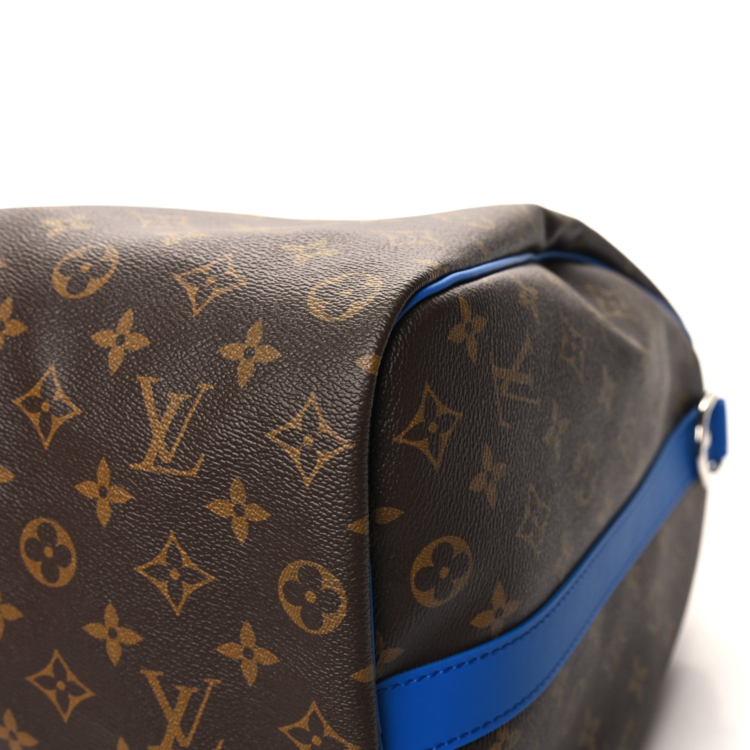 Louis Vuitton Monogram Macassar Keepall Bandouliere 50 Blue 8 of 10