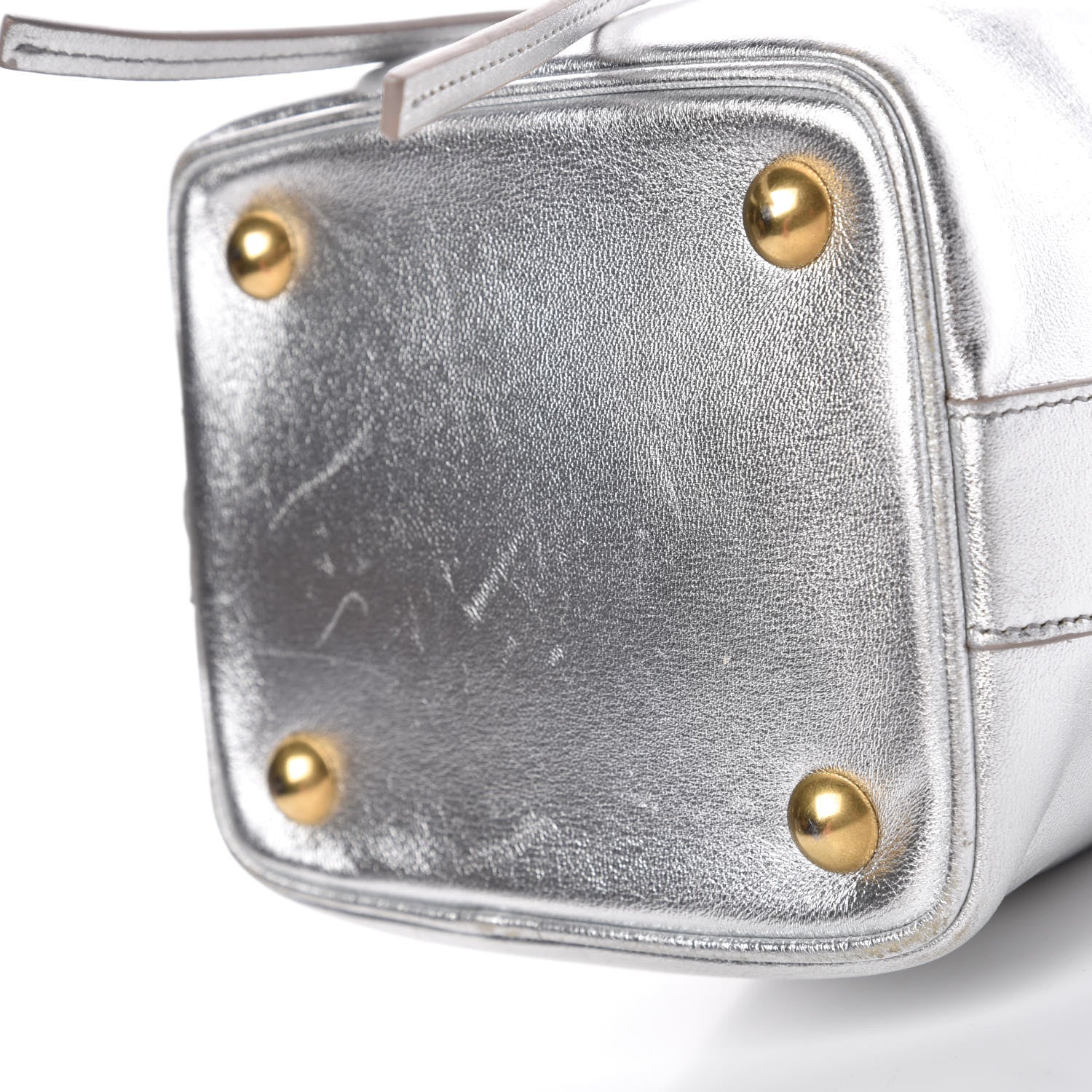 Saint Laurent Metallic Calfskin Small Emmanuelle Bucket Bag Silver 11 of 15