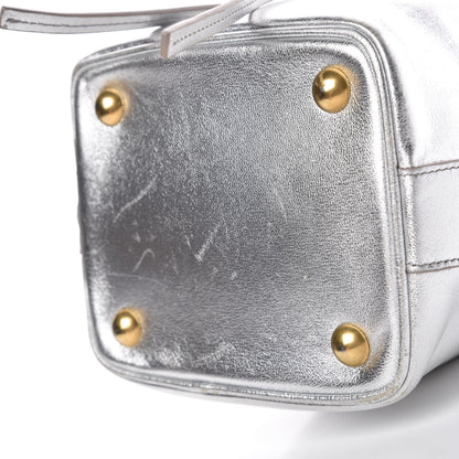 Saint Laurent Metallic Calfskin Small Emmanuelle Bucket Bag Silver 11 of 15
