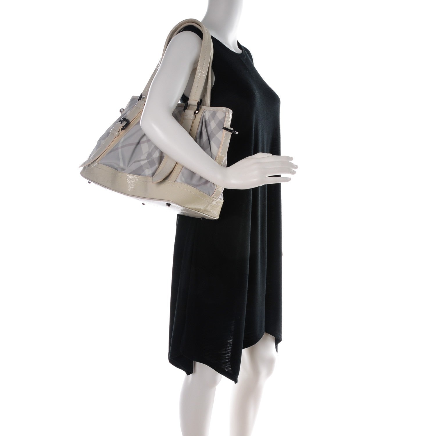 Burberry Nylon Beat Check Lowry White 2 of 8