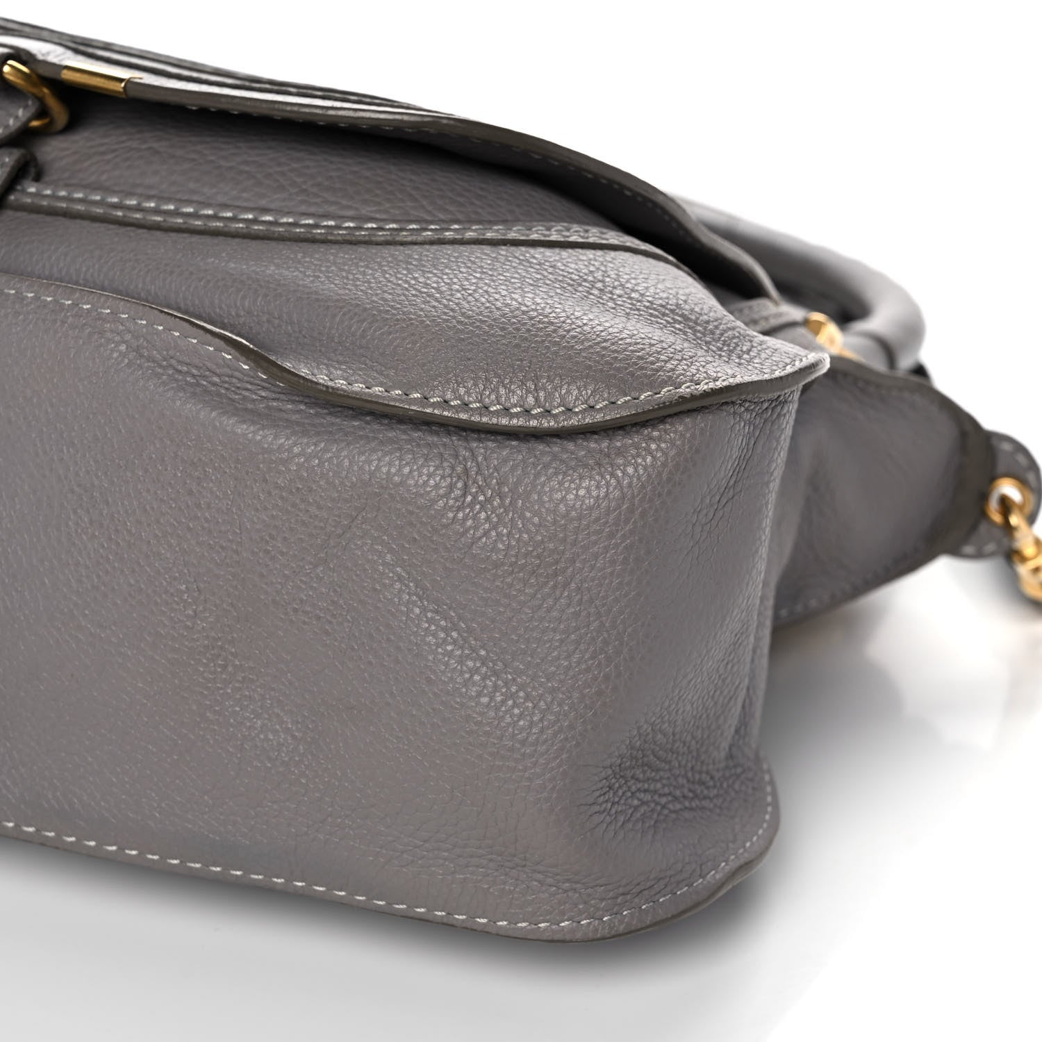 Chloe Calfskin Small Marcie Satchel Cashmere Grey 10 of 11