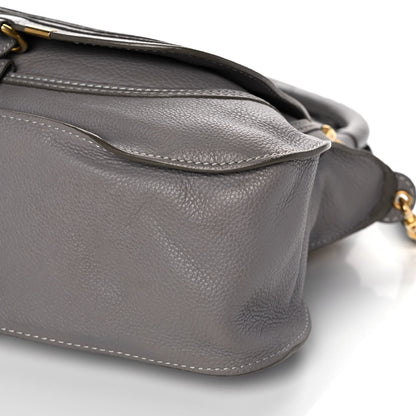 Chloe Calfskin Small Marcie Satchel Cashmere Grey 10 of 11