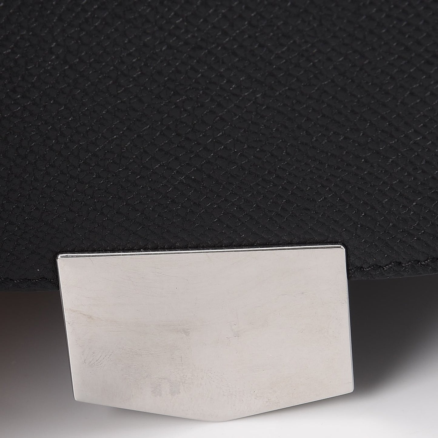 Grained Calfskin Large Trotteur Multifunction Flap Wallet Black