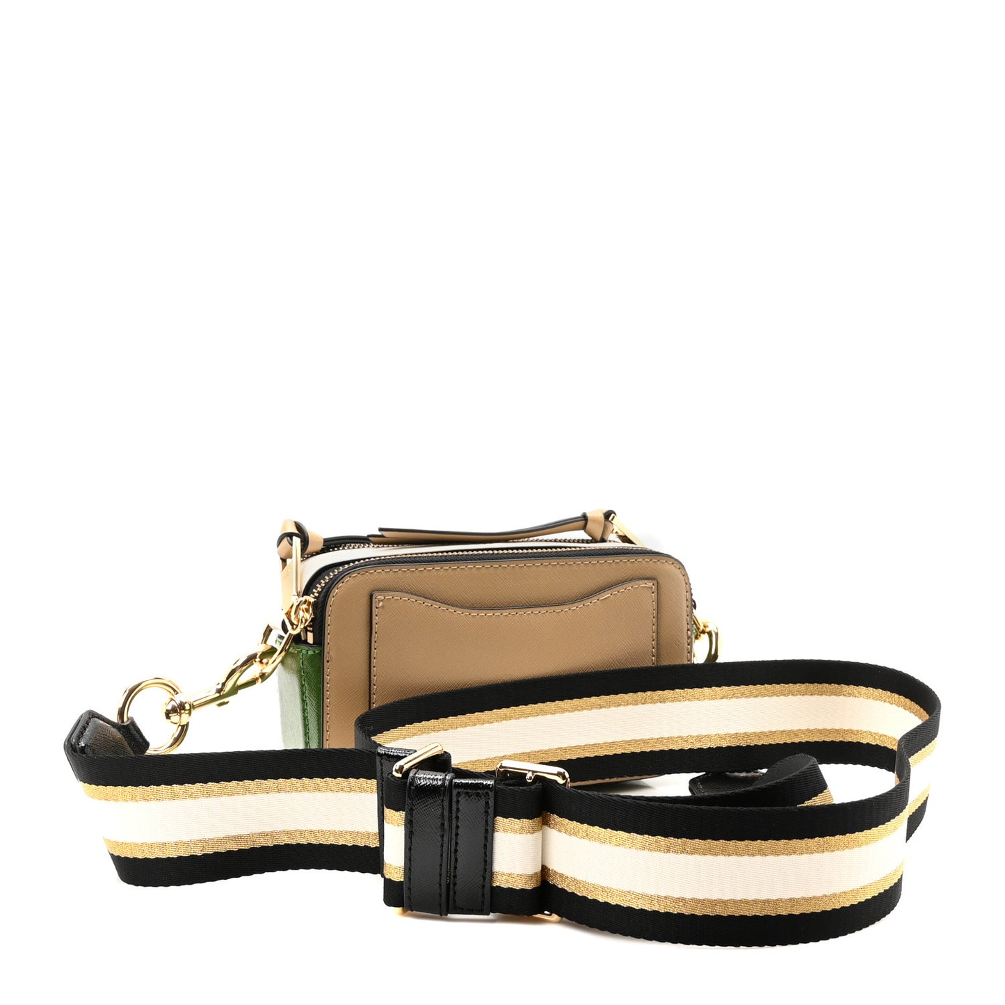 Saffiano Small Snapshot Camera Bag Sand Castle Multicolor