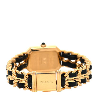 Chanel Stainless Steel Lambskin 20mm Chain Premiere Quartz Watch Gold L 3 of 4