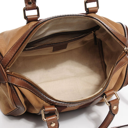 Gucci Nubuck Vintage Web Medium Boston Beige 5 of 8