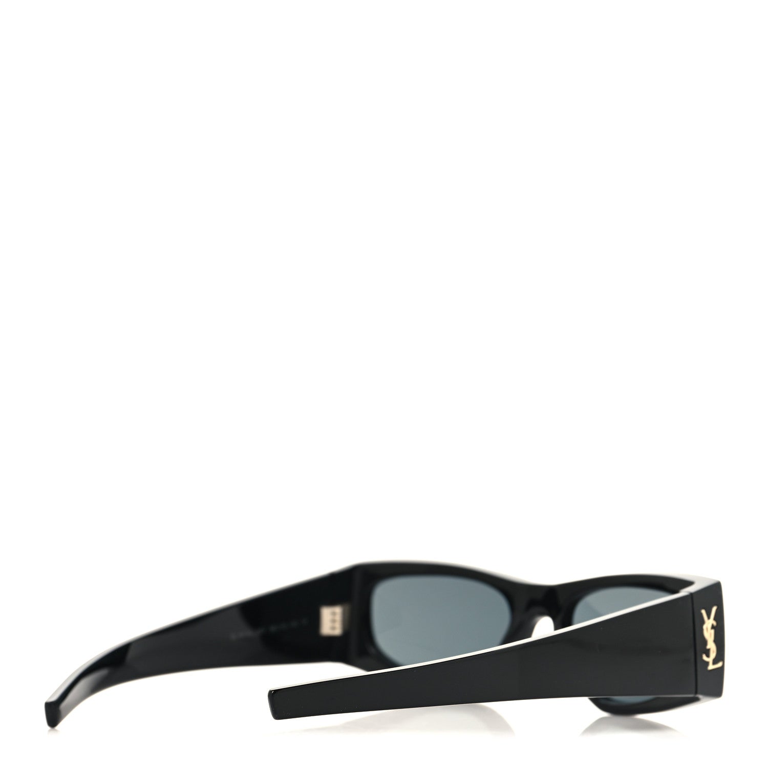 Saint Laurent Acetate Rectangle SL M140/F Sunglasses Black 4 of 8