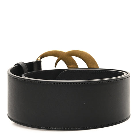 Calfskin Crystal Double G 55mm Belt 75 30 Black