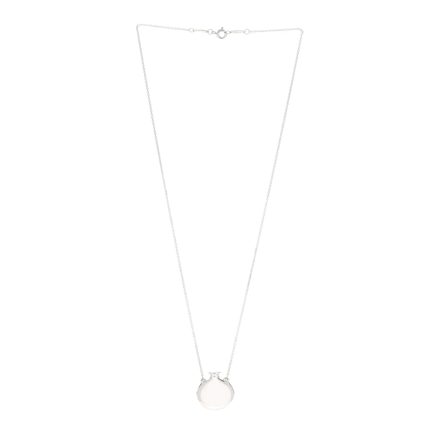 Sterling Silver Small Elsa Peretti Bottle Pendant Necklace