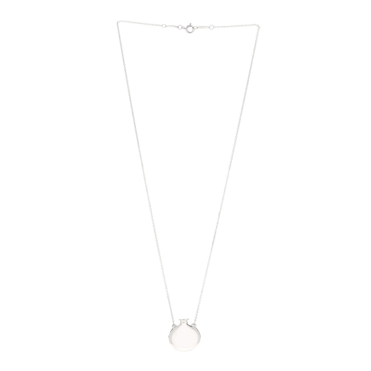 Tiffany Sterling Silver Small Elsa Peretti Bottle Pendant Necklace 3 of 6