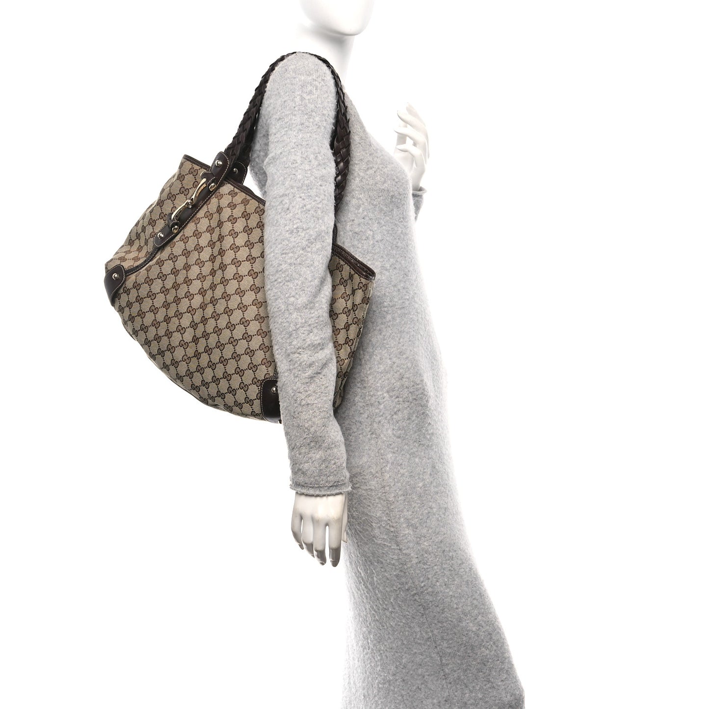 Monogram Medium Pelham Shoulder Bag Dark Brown