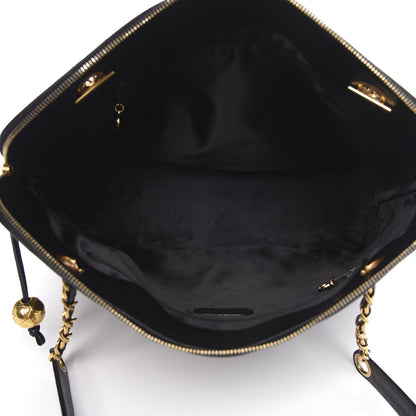 Chanel Caviar Large CC Shoulder Bag Black 5 of 10