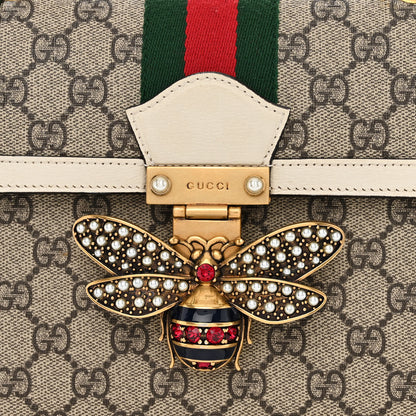 Gucci GG Supreme Monogram Small Queen Margaret Top Handle Bag White 8 of 10