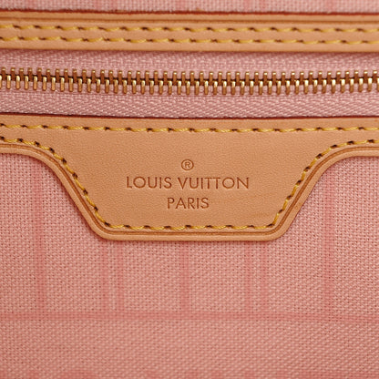 Louis Vuitton Damier Azur Neo Neverfull MM Rose Ballerine 6 of 8