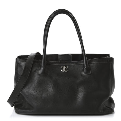 Chanel Calfskin Cerf Executive Shopper Tote Black 1 of 13