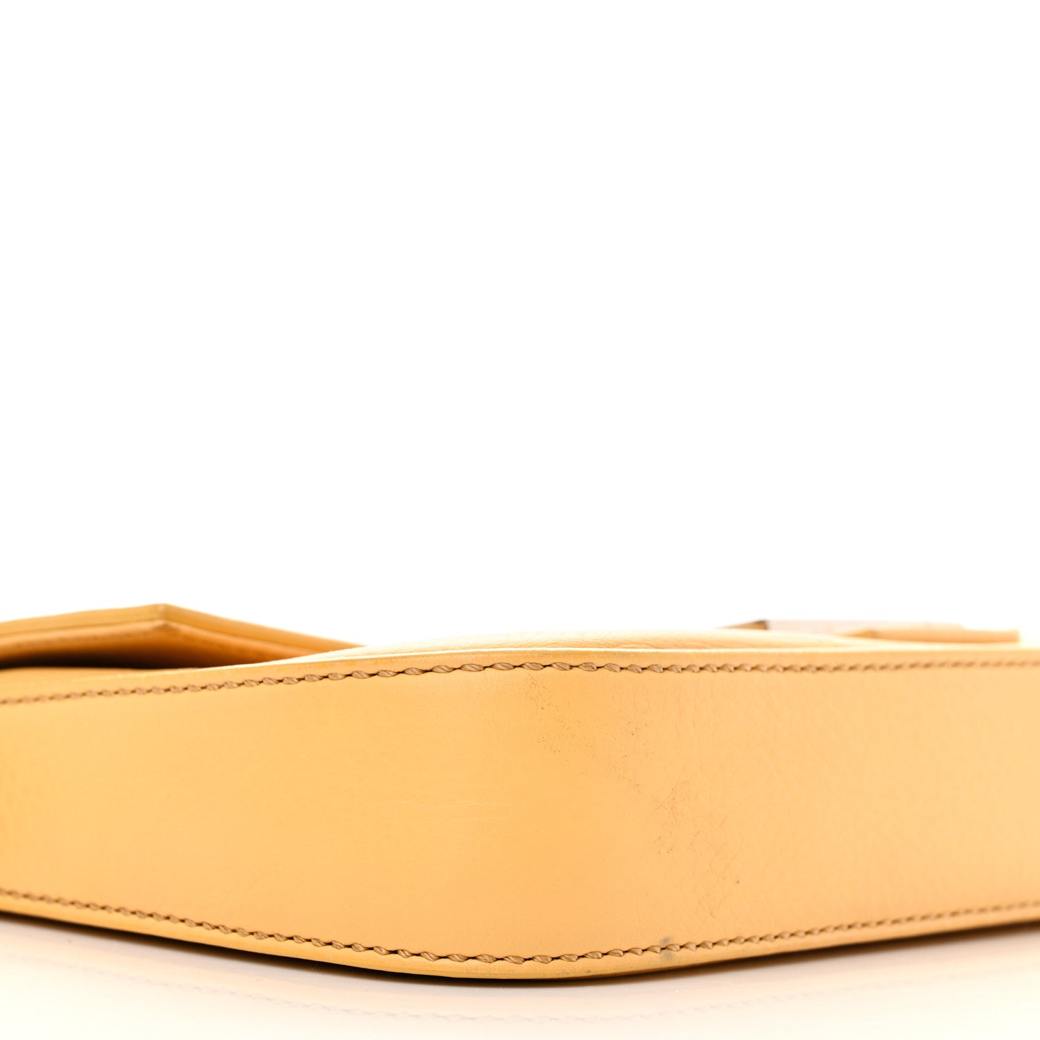 Fendi Vitello Enamel Interchangeable Strap Baguette Giallo Alchemy 8 of 13