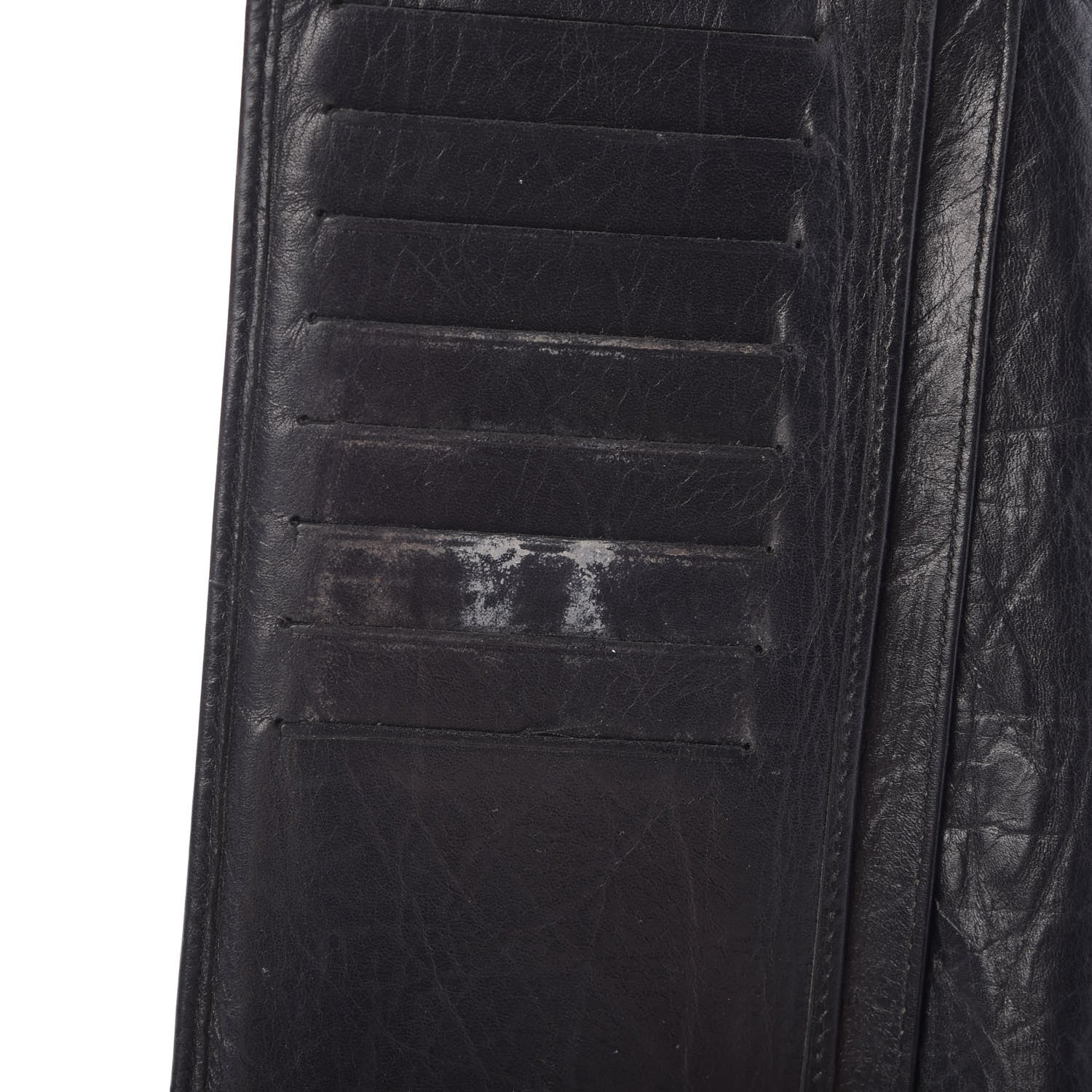 Chanel Aged Calfskin Quilted Cambon Yen Wallet Black 14 of 15