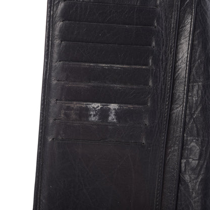 Chanel Aged Calfskin Quilted Cambon Yen Wallet Black 14 of 15