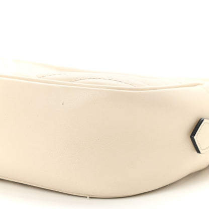 Gucci Calfskin Matelasse Small GG Marmont Chain Shoulder Bag White 10 of 11