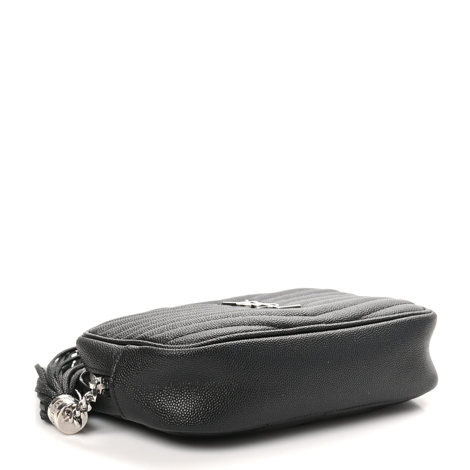 Saint Laurent Grain De Poudre Matelasse Monogram Mini Lou Camera Bag Black 3 of 10
