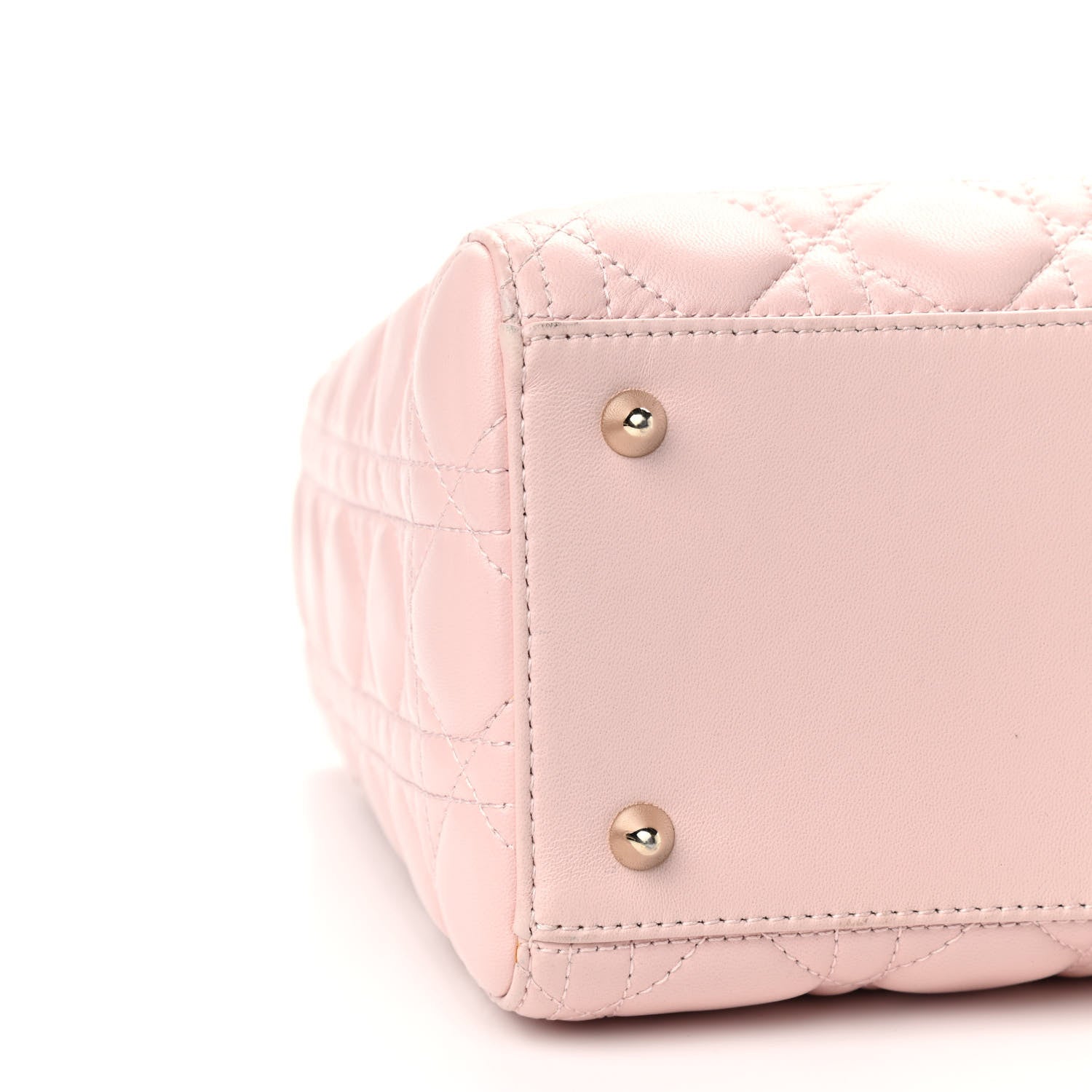 Christian Dior Lambskin Cannage Medium Lady Dior Light Pink 8 of 9