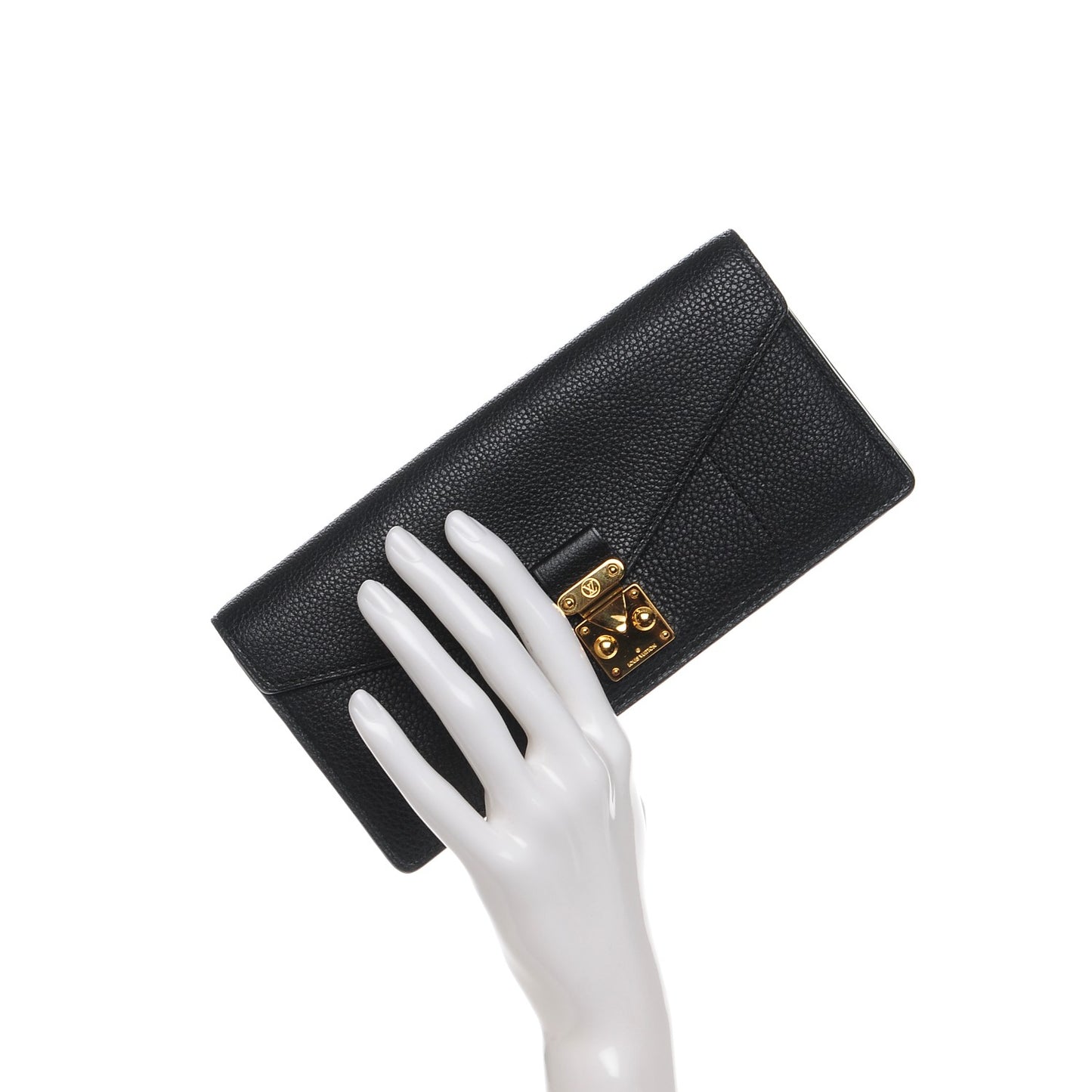 Veau Cachemire Dauphine Wallet Black