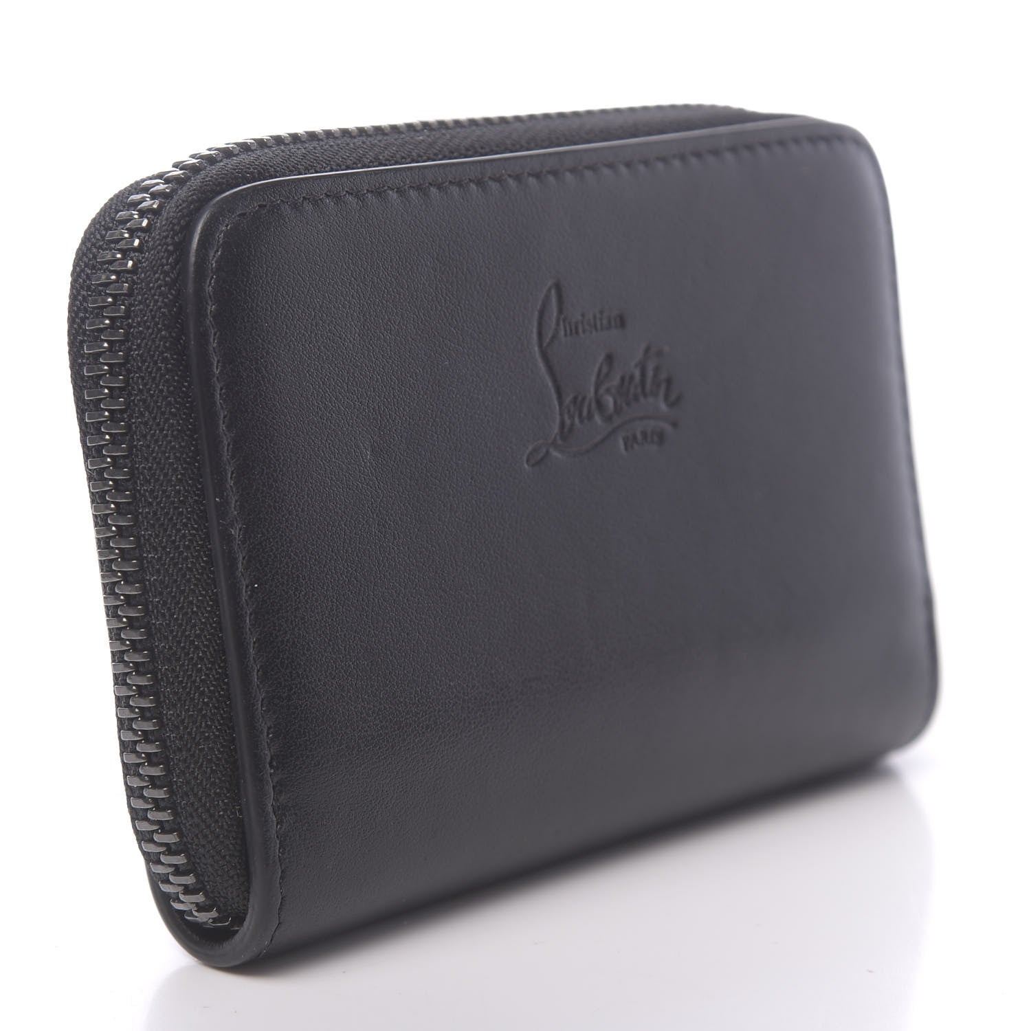 Christian Louboutin Calfksin Spiked Panettone Coin Purse Black 3 of 7