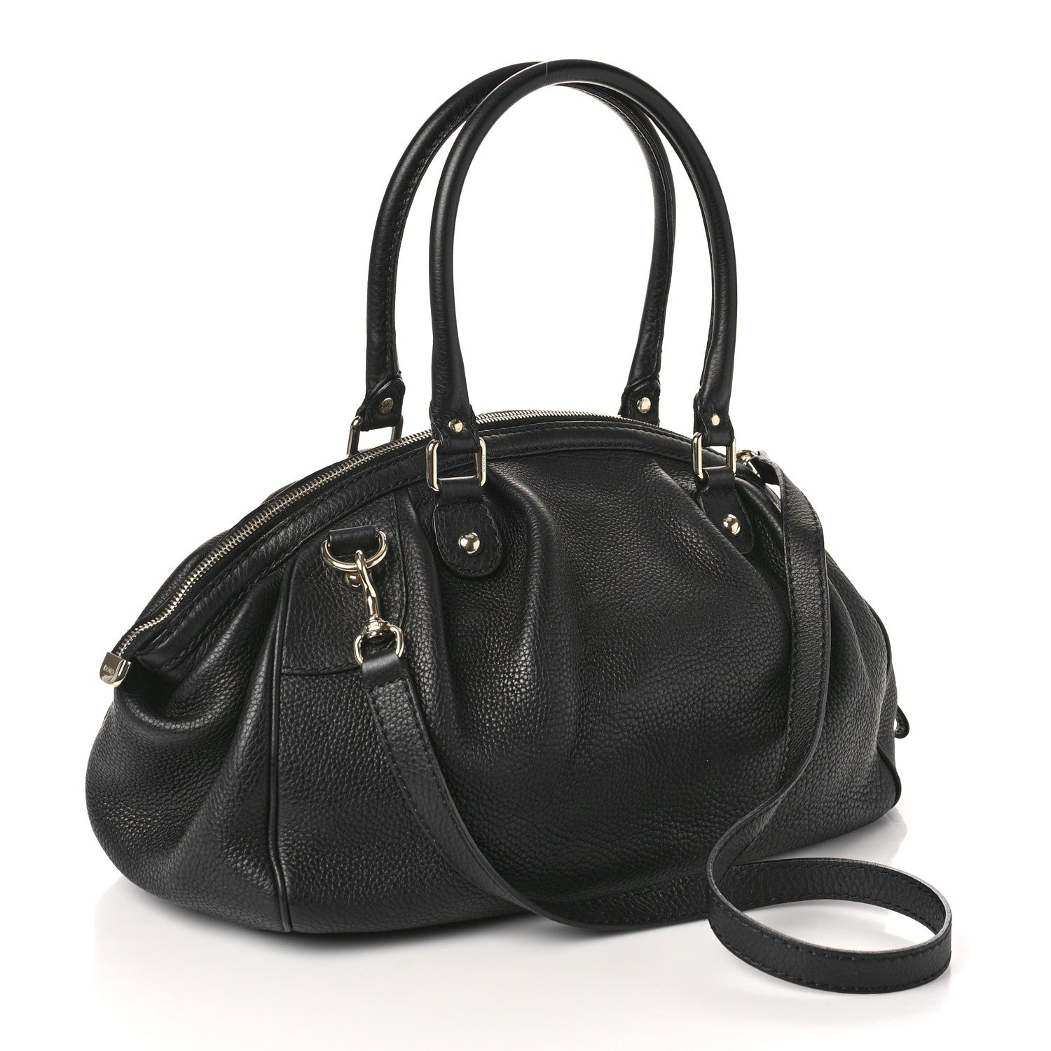 Gucci Calfskin Medium Sukey Boston Bag Black 3 of 8