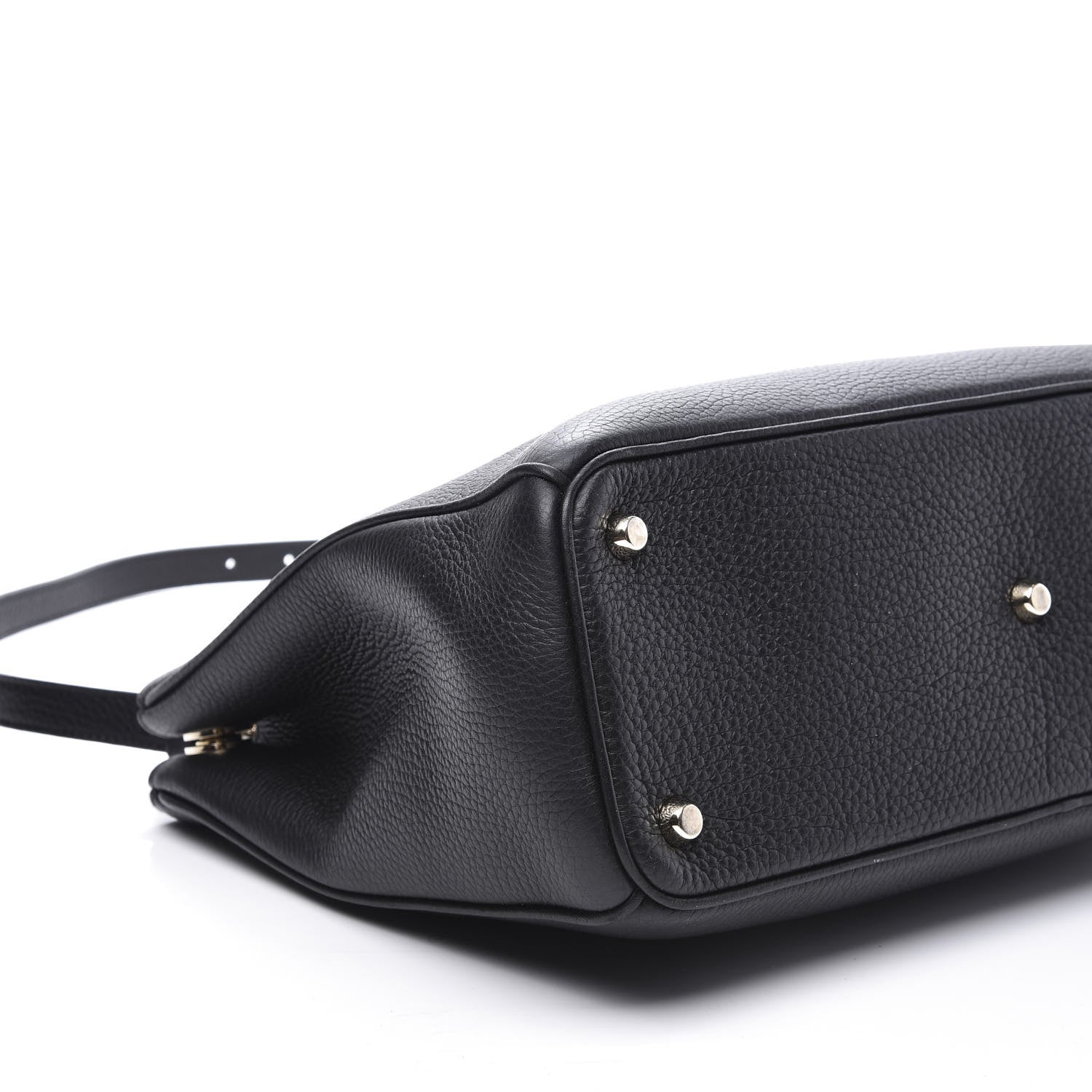 Christian Dior Bullcalf Medium Diorissimo Tote Black Rose Indien 7 of 9