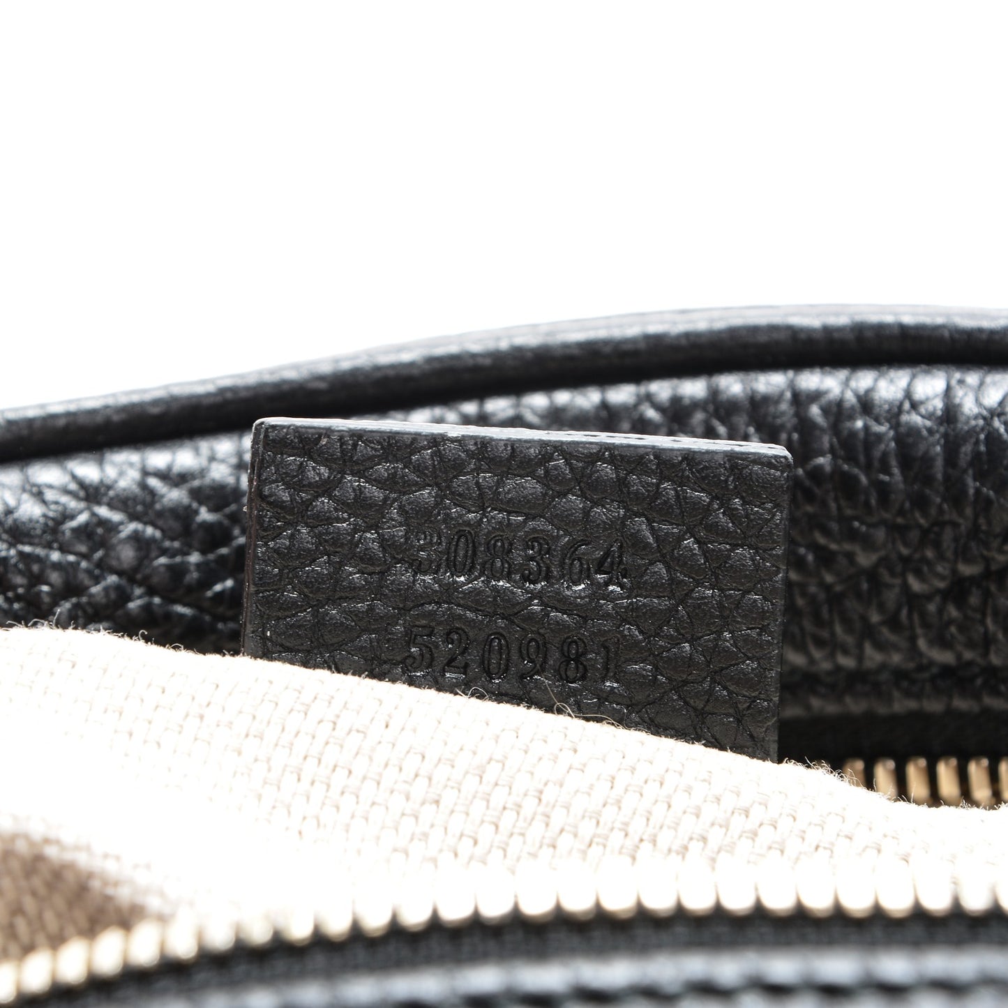 Pebbled Calfskin Small Soho Disco Bag Black