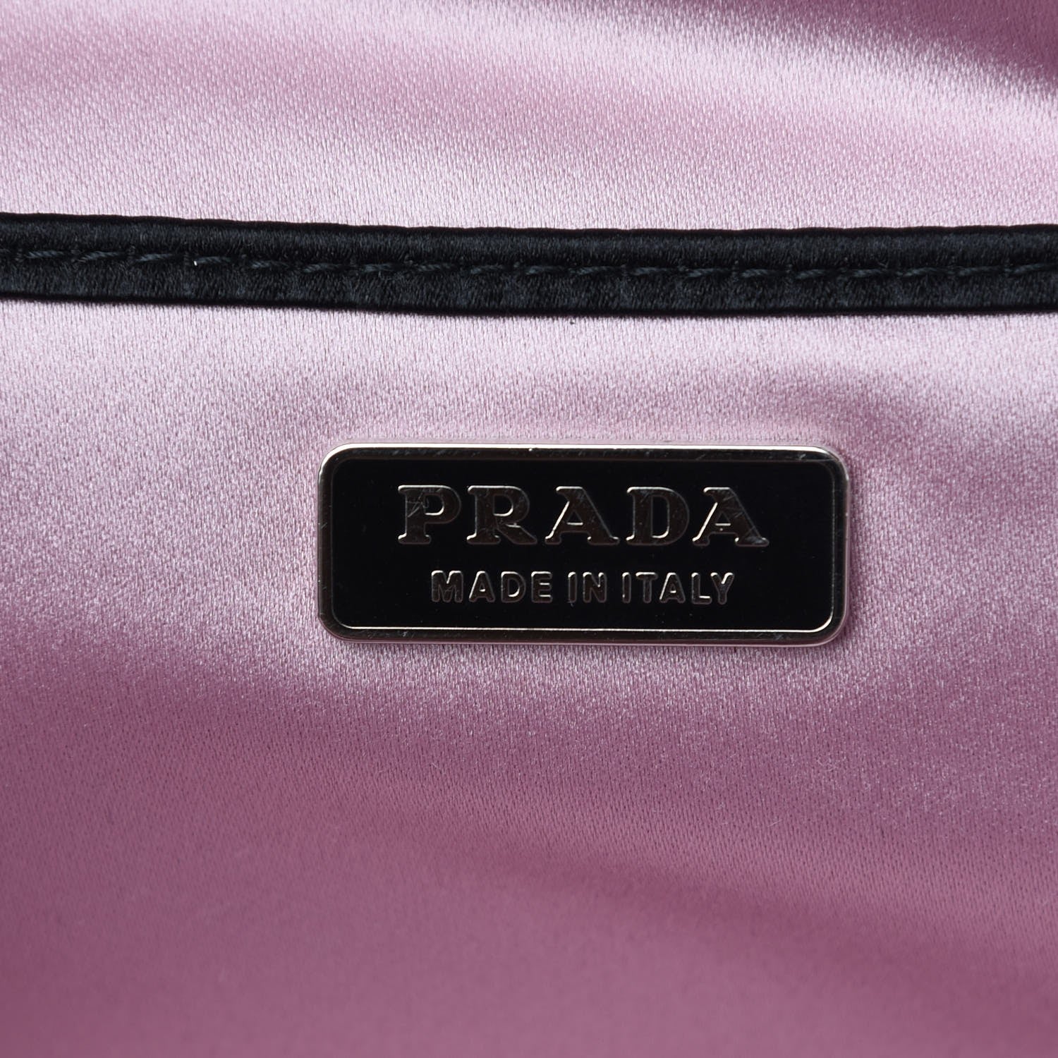 Prada Nylon Satin Bear Mini Handle Bag Nero Black 6 of 7
