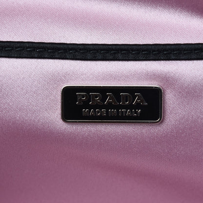 Prada Nylon Satin Bear Mini Handle Bag Nero Black 6 of 7