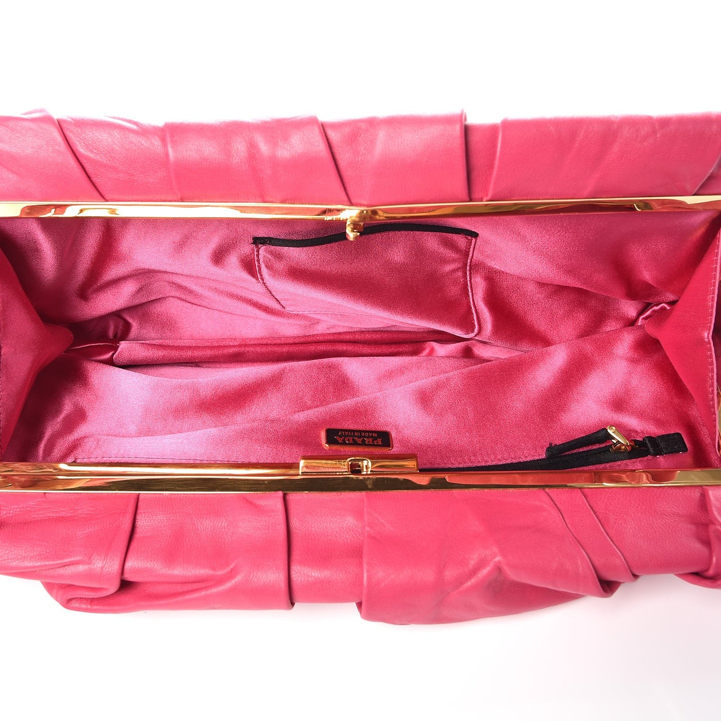 Nappa Gold Clutch Peonia