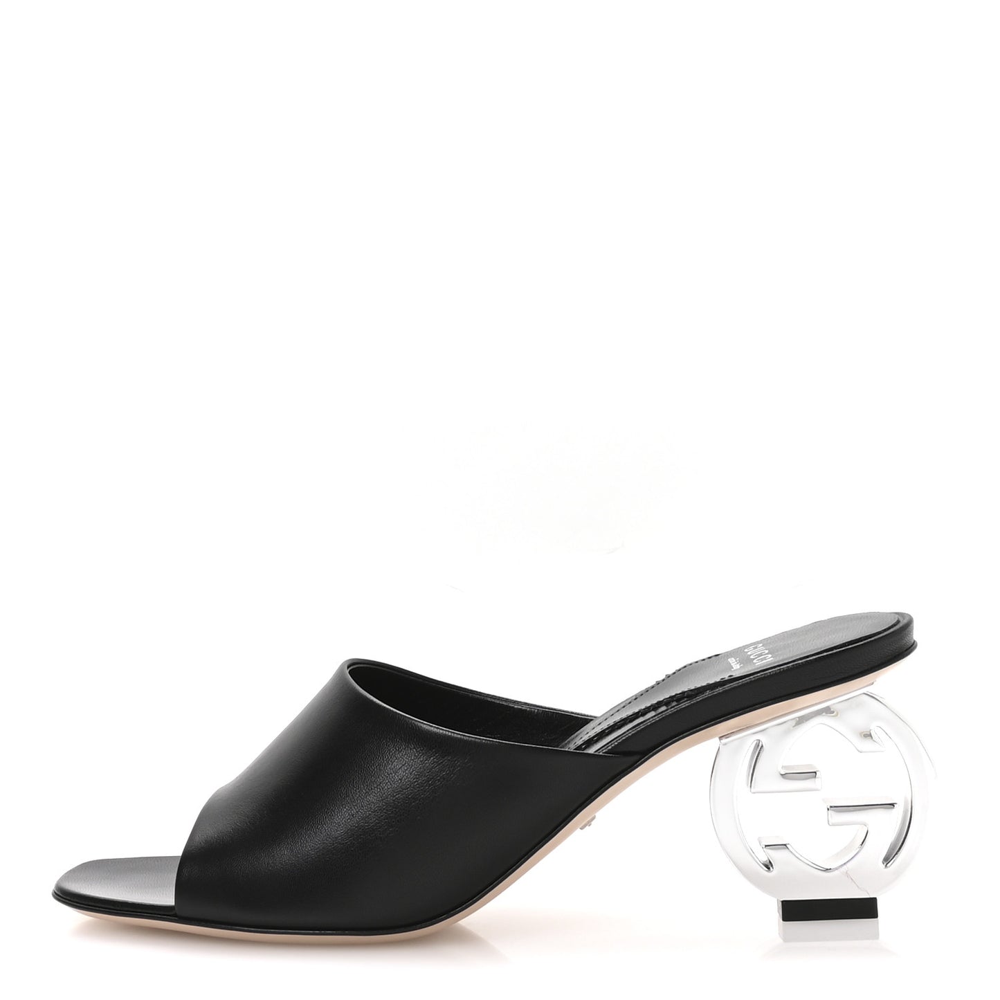 Malaga Kid Interlocking G Sandals 38.5 Black