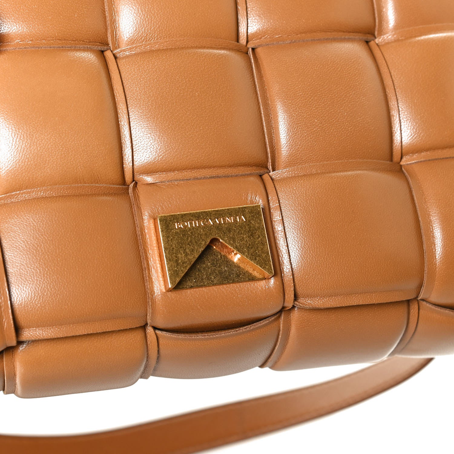 Bottega Veneta Nappa Maxi Intreccio Padded Cassette Crossbody Bag Caramel 9 of 12