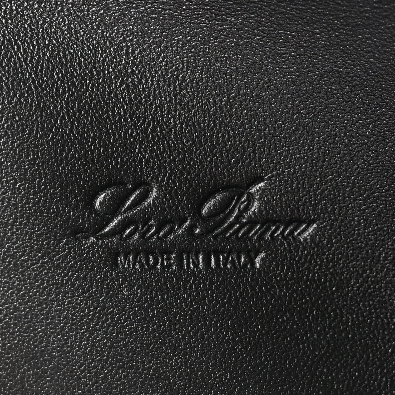 Loro Piana Grained Calfskin L19 Extra Pocket Pouch Black 6 of 9
