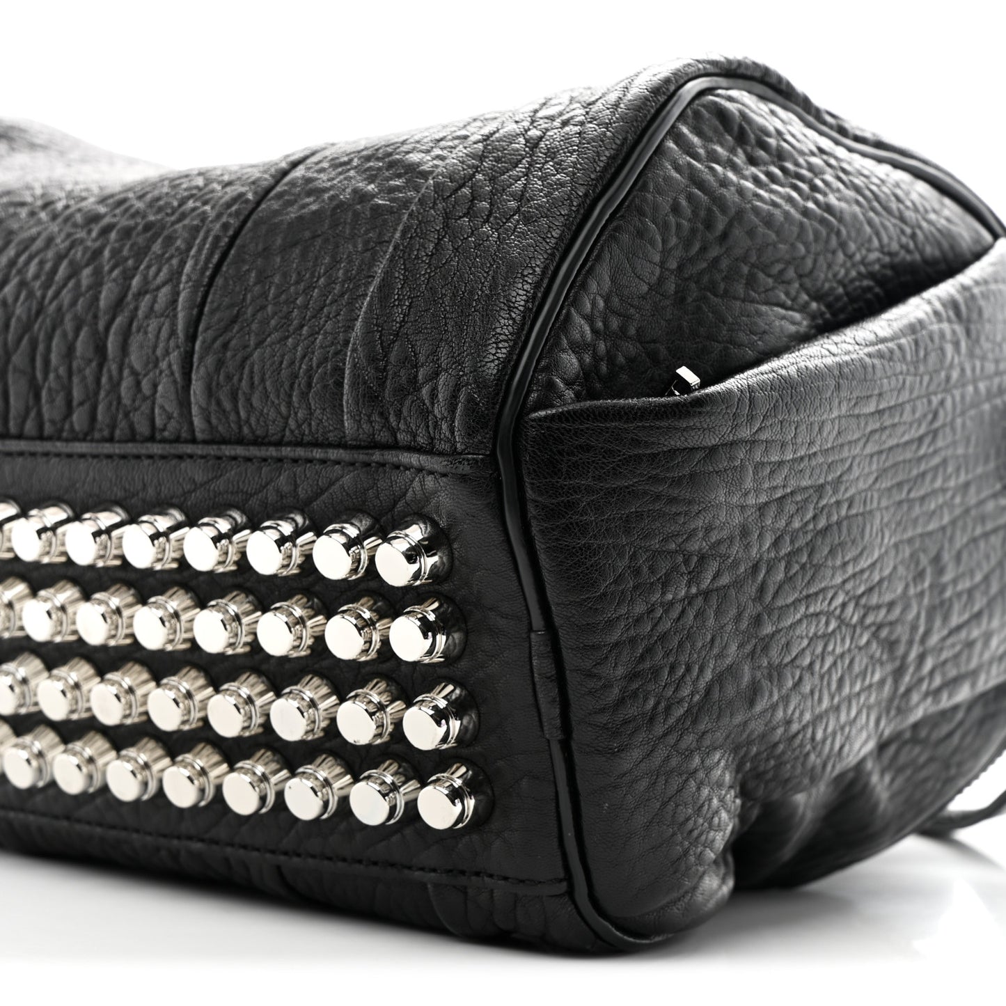 Pebbled Lambskin Rockie Black Rhodium Hardware