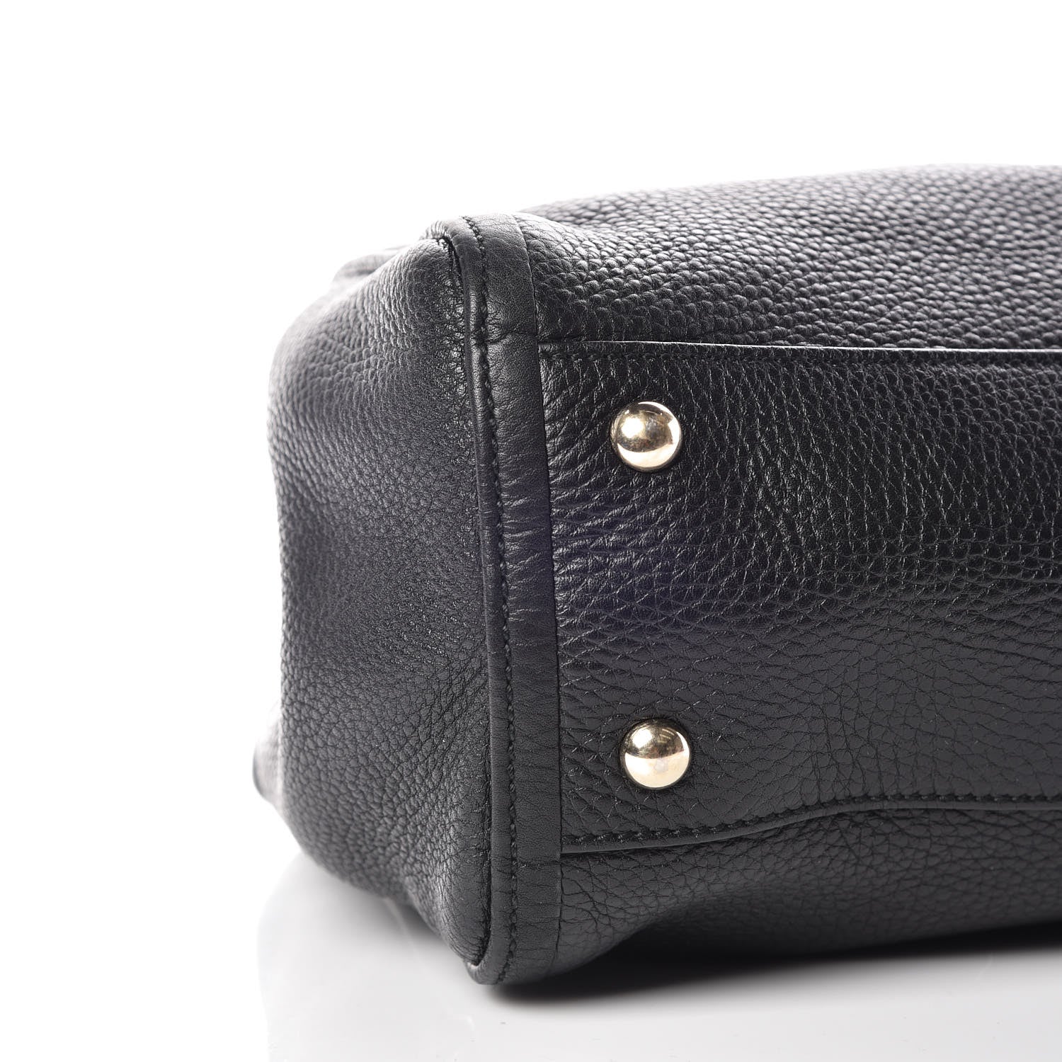 Gucci Pebbled Calfskin Small Soho Shoulder Bag Black 6 of 12