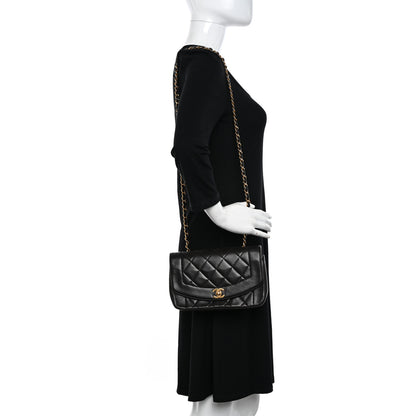 Chanel Lambskin Quilted Small Single Flap Black 2 of 10