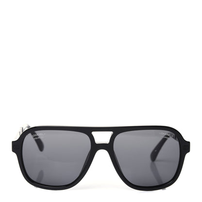 Chanel Acetate CC Sunglasses 5436-Q Black 2 of 7