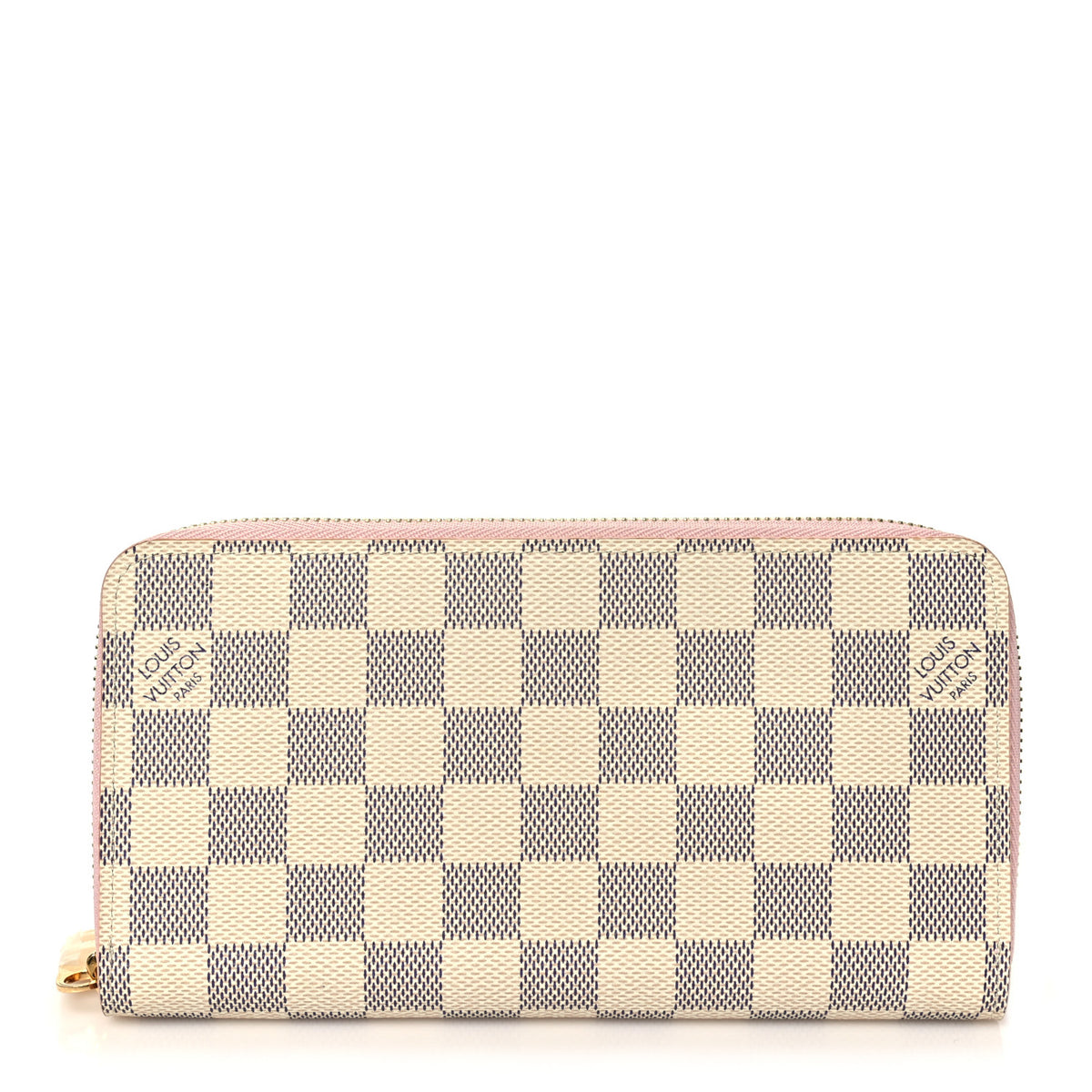 Louis Vuitton Damier Azur Zippy Wallet Rose Ballerine 1 of 7