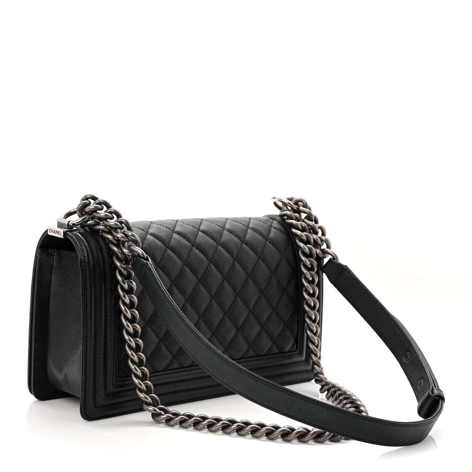 Chanel Caviar Quilted Medium Boy Flap Black 3 of 10