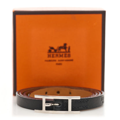Hermes Chamonix Hapi 3MM Triple Tour Wrap Bracelet S Black 8 of 8