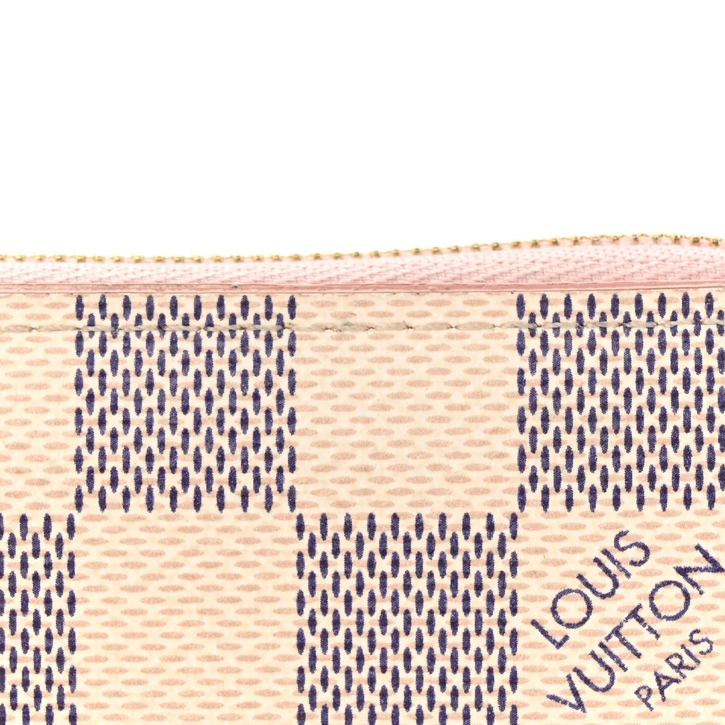 Damier Azur Zippy Coin Purse Rose Ballerine