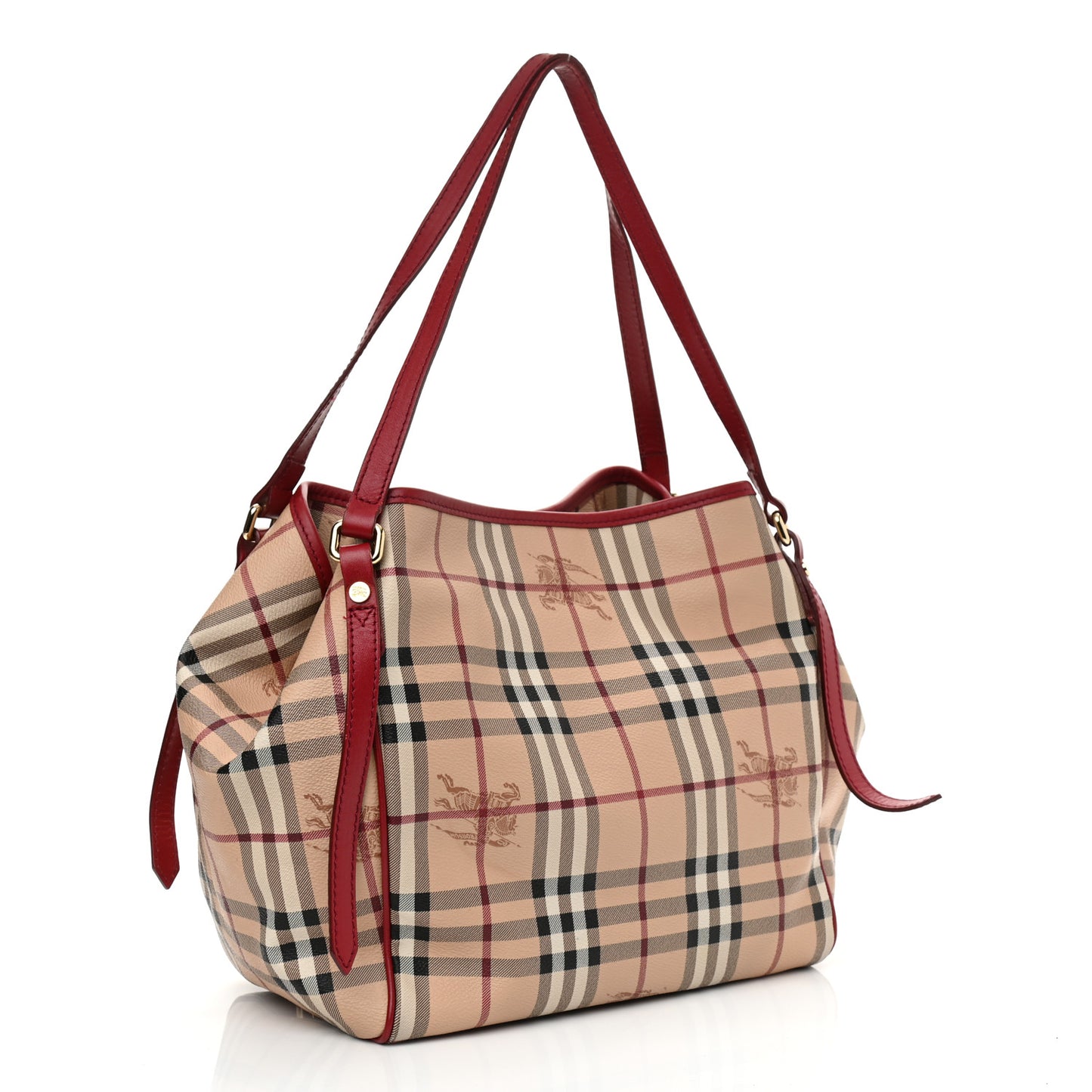 Haymarket Check Small Canterbury Tote Military Red